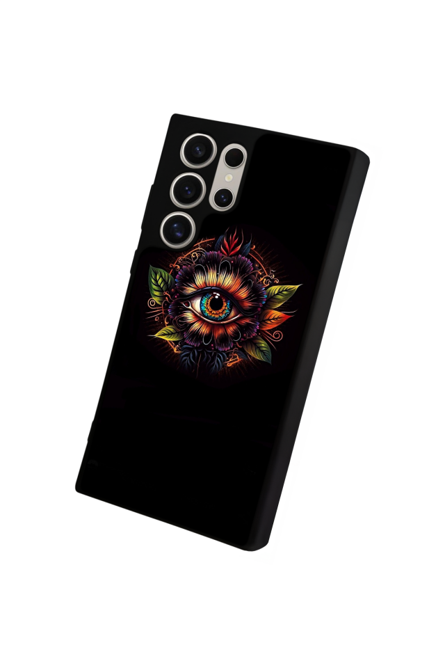 Samsung Galaxy S23 Ultra Uyumlu Göz Tasarımlı Glossy Premium Kılıf