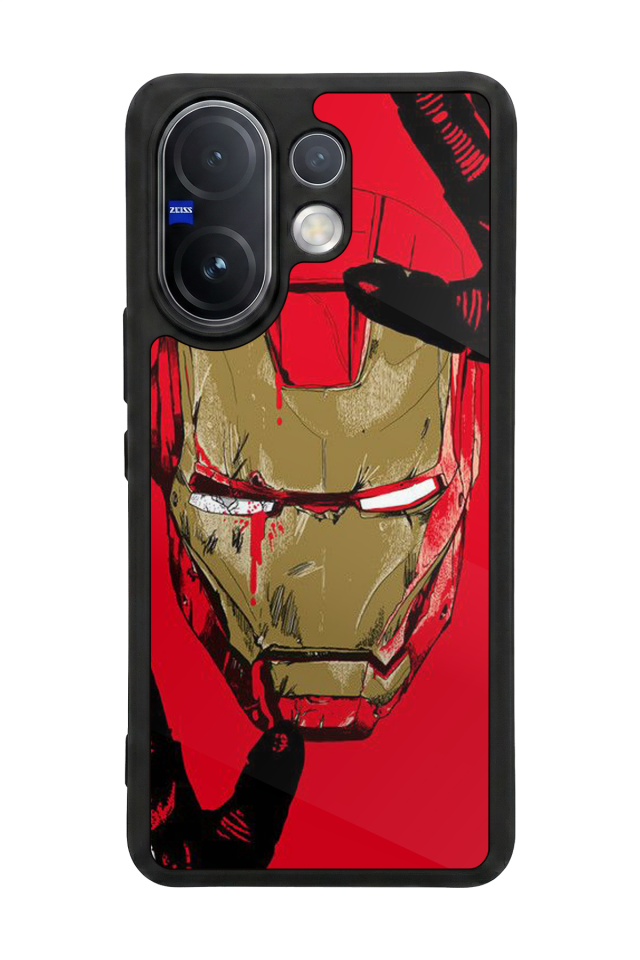 Vivo V60 Uyumlu  Iron Man ( Demir Adam ) Tasarımlı Glossy Premium Kılıf