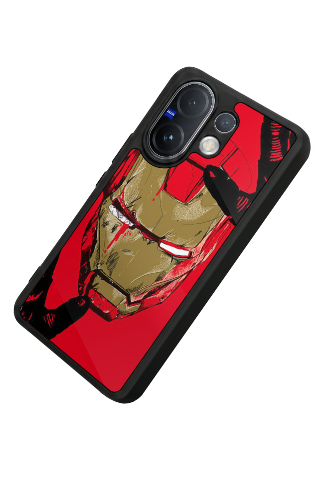 Vivo V60 Uyumlu  Iron Man ( Demir Adam ) Tasarımlı Glossy Premium Kılıf