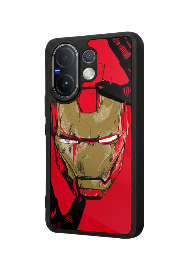 Vivo V60 Uyumlu  Iron Man ( Demir Adam ) Tasarımlı Glossy Premium Kılıf