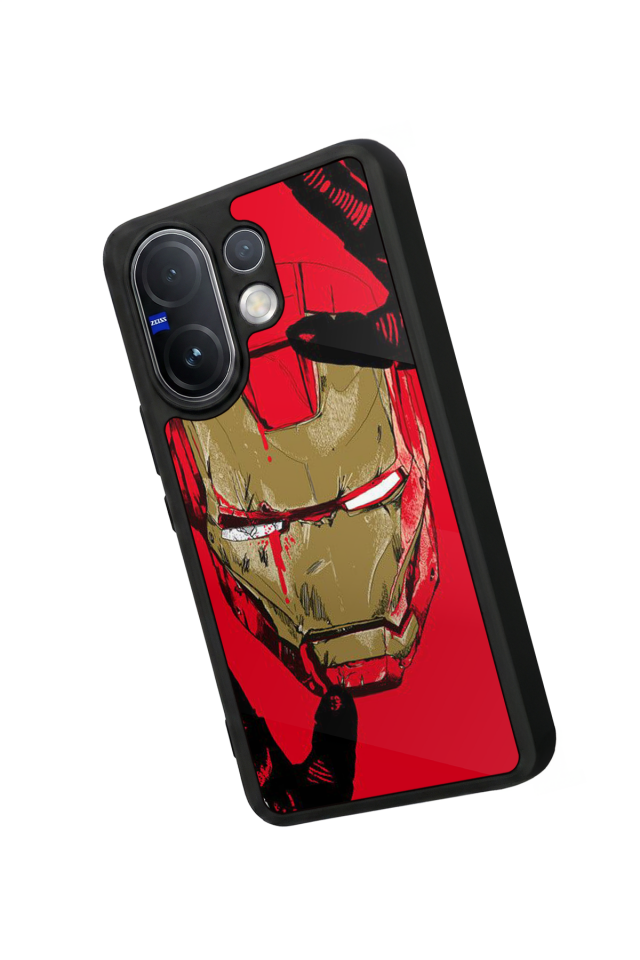 Vivo V60 Uyumlu  Iron Man ( Demir Adam ) Tasarımlı Glossy Premium Kılıf