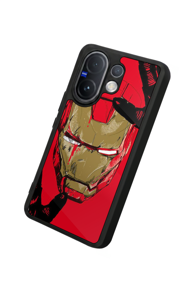 Vivo V60 Uyumlu  Iron Man ( Demir Adam ) Tasarımlı Glossy Premium Kılıf