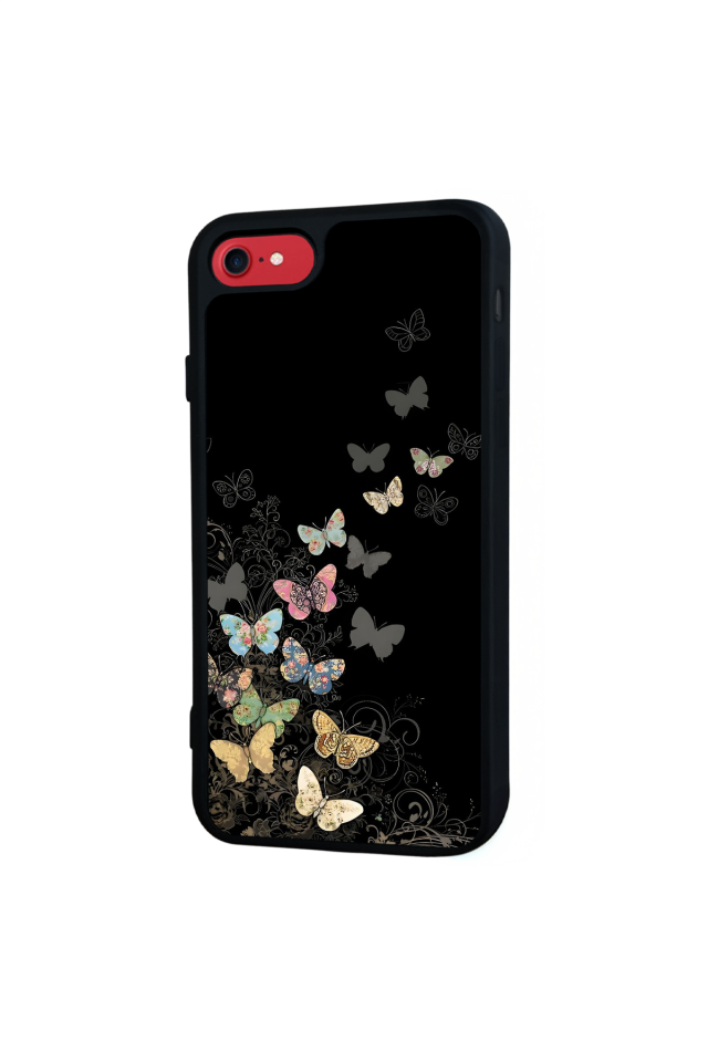 iPhone 7 Uyumlu Kelebek Tasarımlı Glossy Premium Kılıf