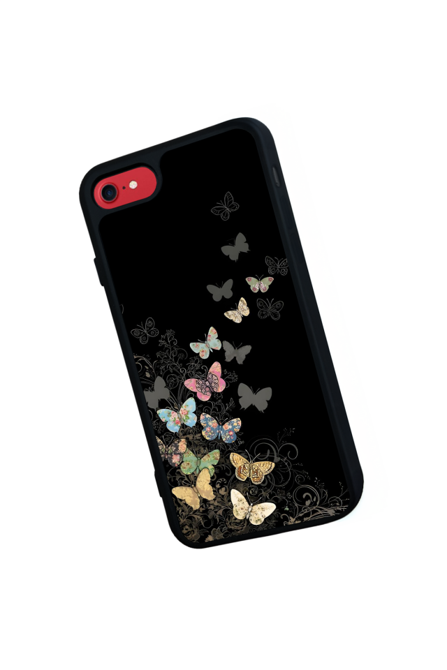 iPhone 7 Uyumlu Kelebek Tasarımlı Glossy Premium Kılıf