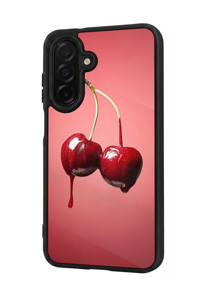 Samsung Galaxy A26 Uyumlu Kiraz Tasarımlı Glossy Premium Kılıf