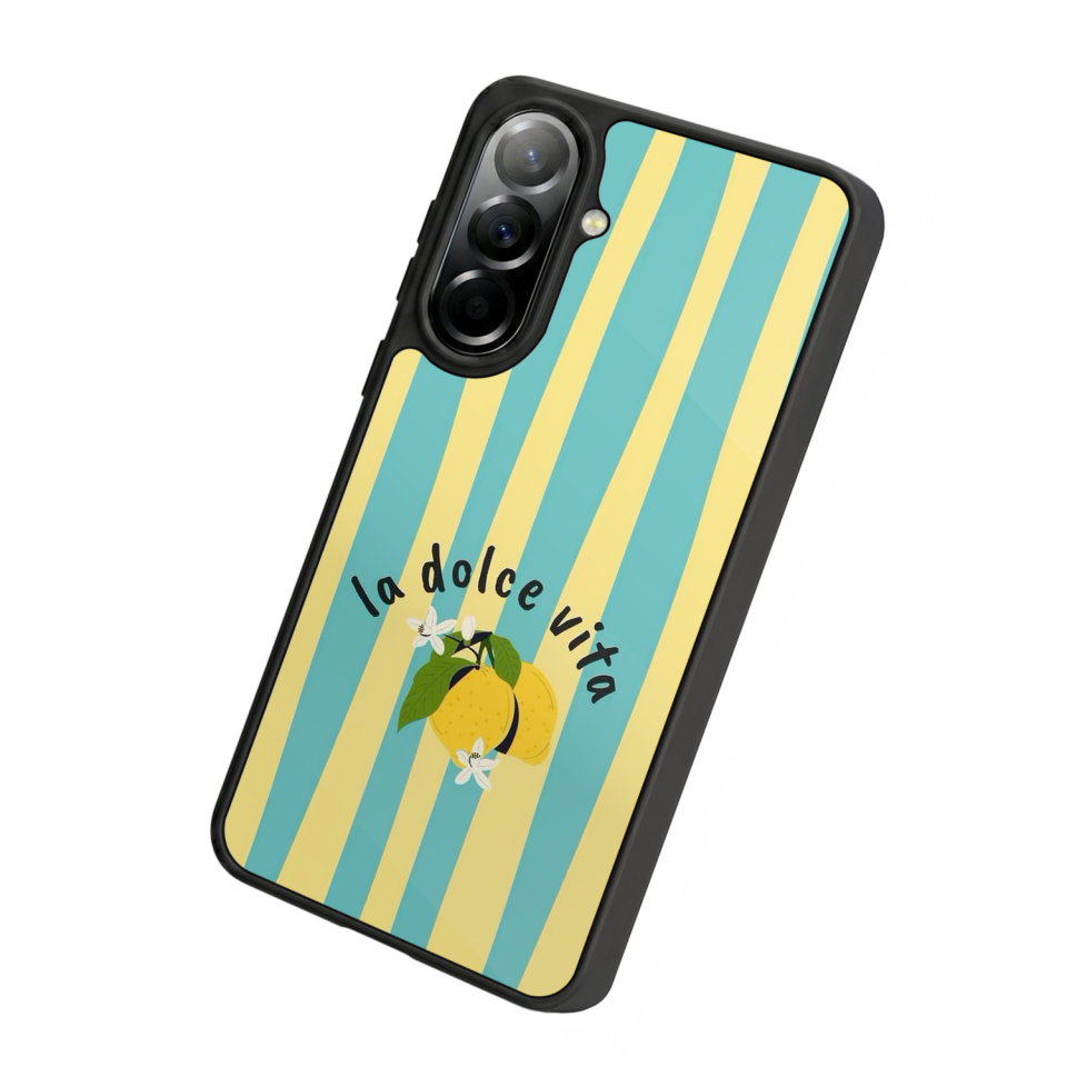 Samsung Galaxy A37 Uyumlu Limon Tasarımlı Glossy Premium Kılıf