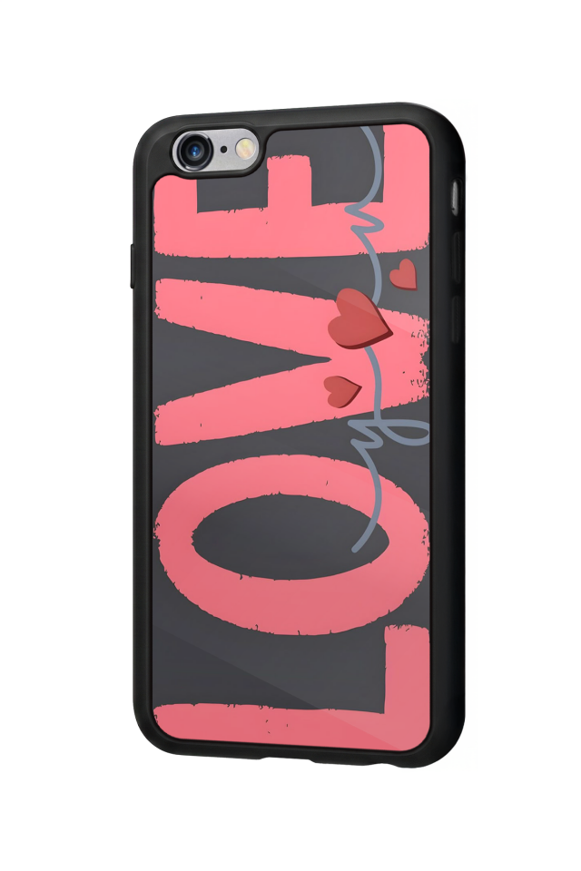 iPhone 6 Plus Uyumlu Love Tasarımlı Glossy Premium Kılıf