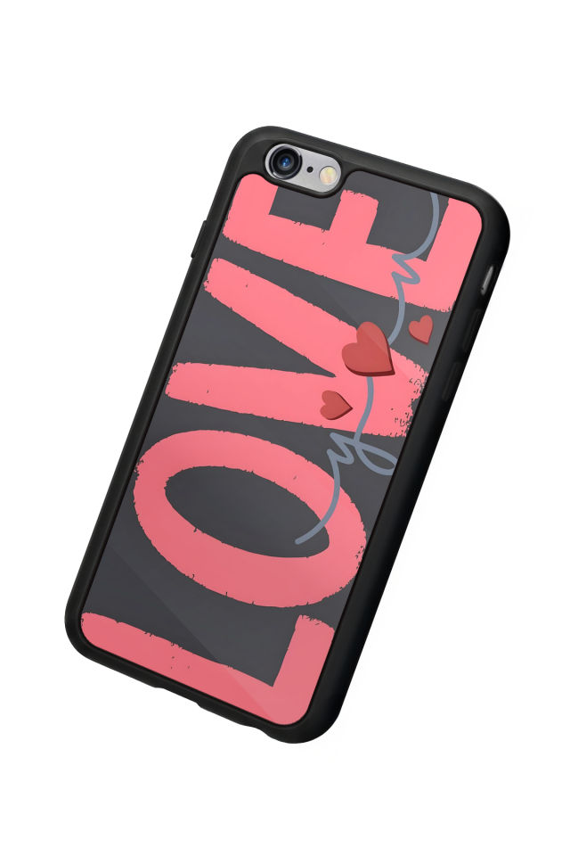 iPhone 6 Plus Uyumlu Love Tasarımlı Glossy Premium Kılıf