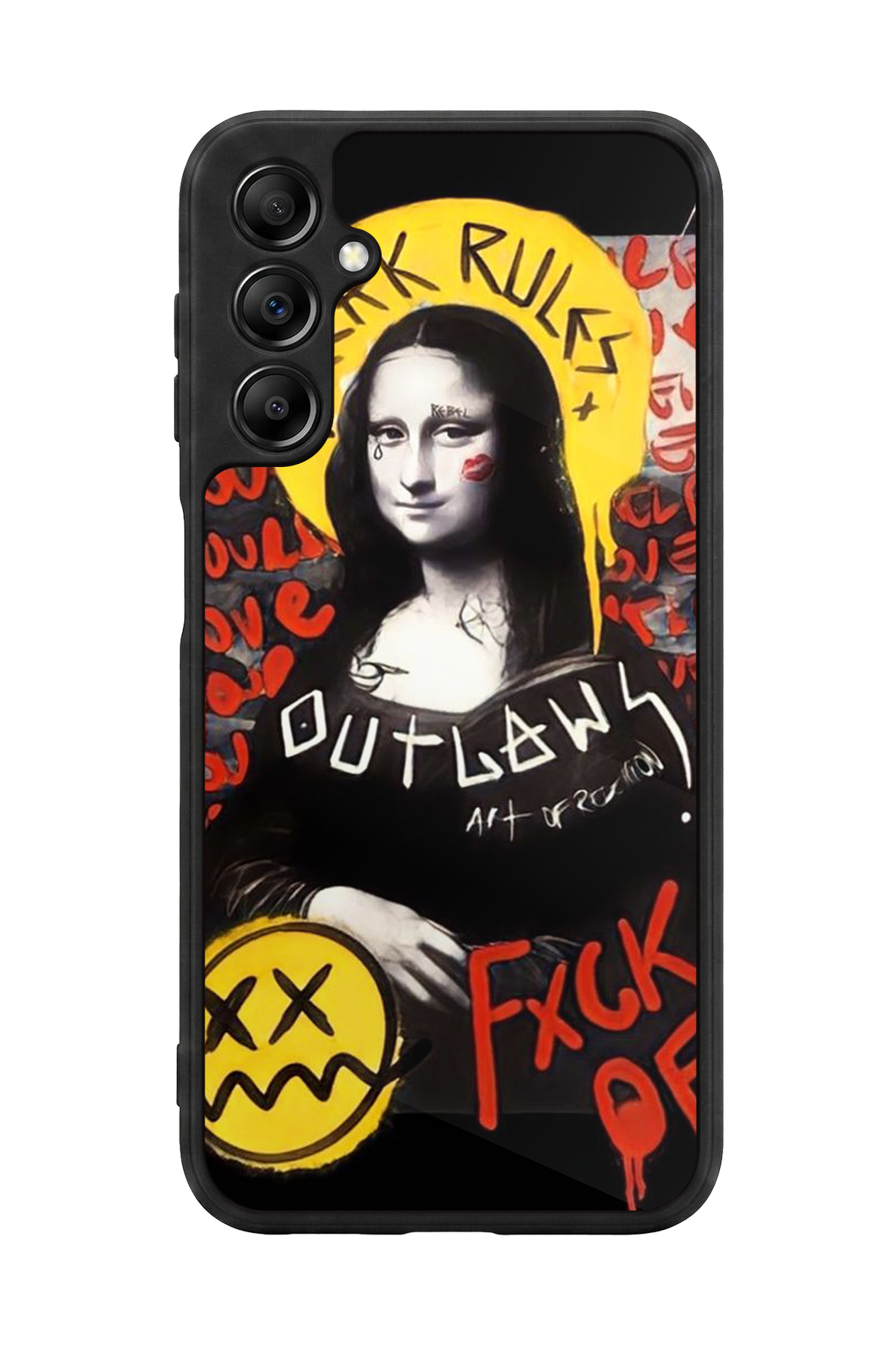 Samsung Galaxy A14 Uyumlu Monalisa Tasarımlı Glossy Premium Kılıf