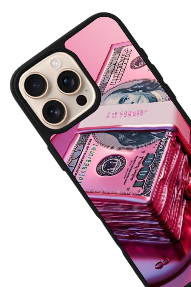 iPhone 14 Pro Uyumlu Money Para Tasarımlı Glossy Premium Kılıf