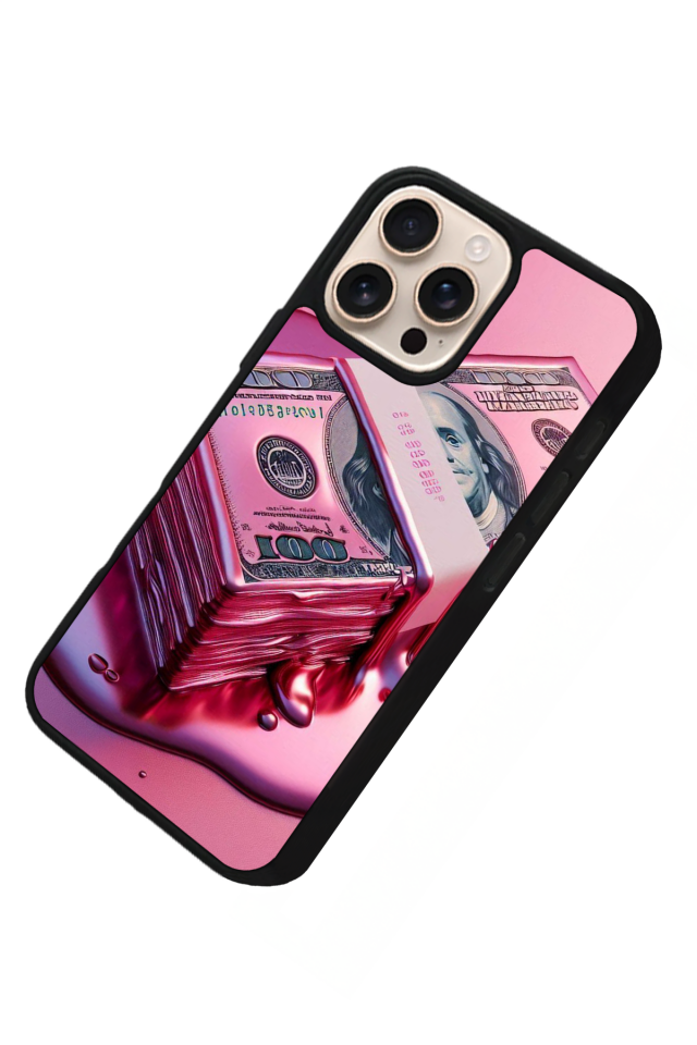 iPhone 14 Pro Uyumlu Money Para Tasarımlı Glossy Premium Kılıf