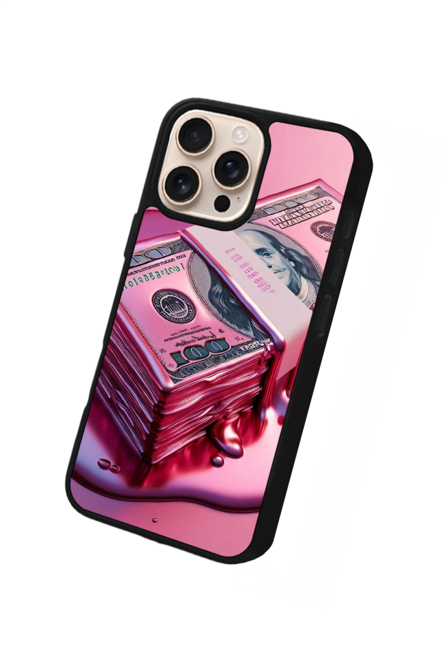 iPhone 14 Pro Uyumlu Money Para Tasarımlı Glossy Premium Kılıf
