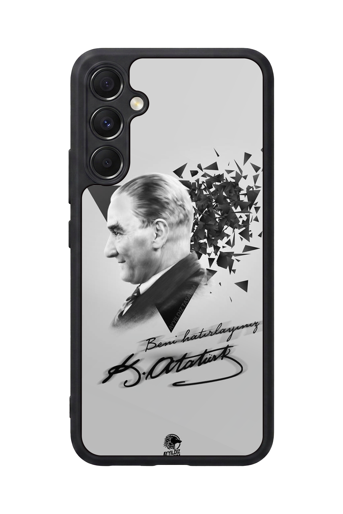 Samsung Galaxy A34 Uyumlu Mustafa Kemal Ataturk Tasarımlı Glossy Premium Kılıf