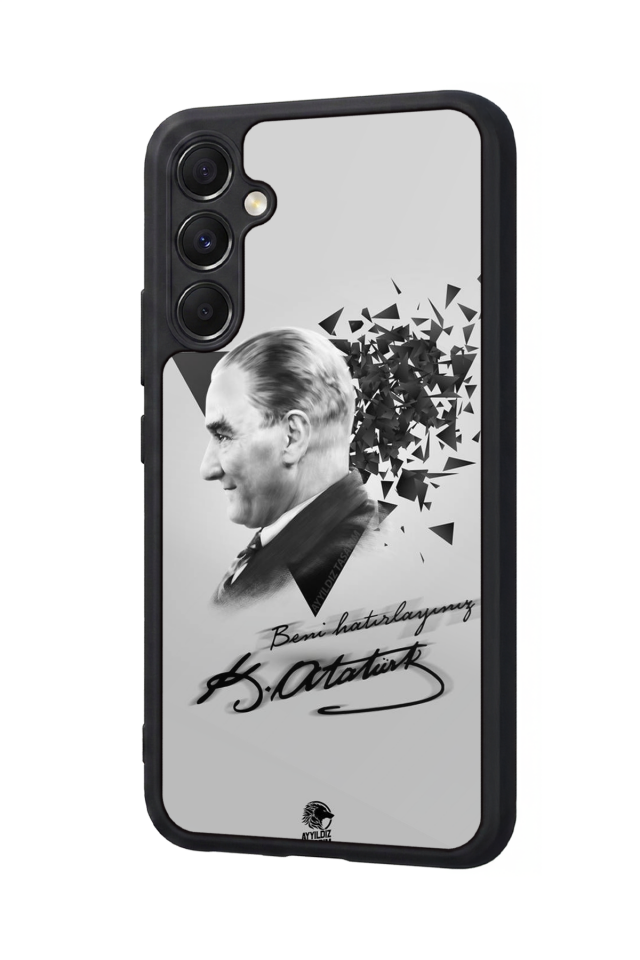 Samsung Galaxy A34 Uyumlu Mustafa Kemal Ataturk Tasarımlı Glossy Premium Kılıf