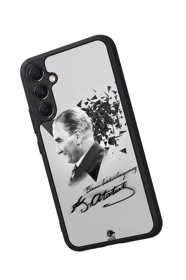 Samsung Galaxy A34 Uyumlu Mustafa Kemal Ataturk Tasarımlı Glossy Premium Kılıf