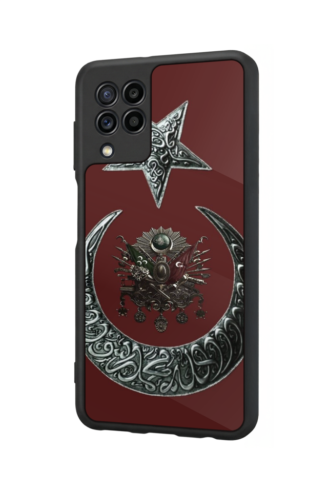 Samsung Galaxy M22 Uyumlu Osmanli Tugrasi Tasarımlı Glossy Premium Kılıf