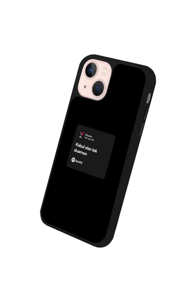 iPhone 15 Uyumlu Sarki Sozleri Tasarımlı Glossy Premium Kılıf