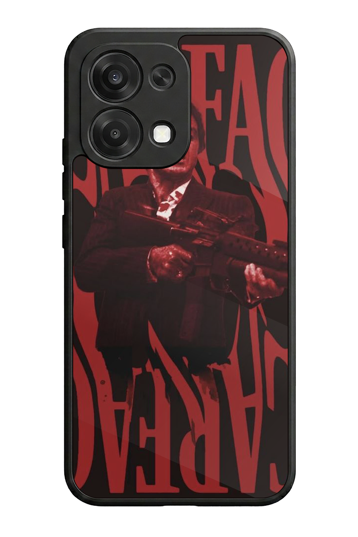 Oppo A6 Pro Uyumlu Scarface Tasarımlı Glossy Premium Kılıf