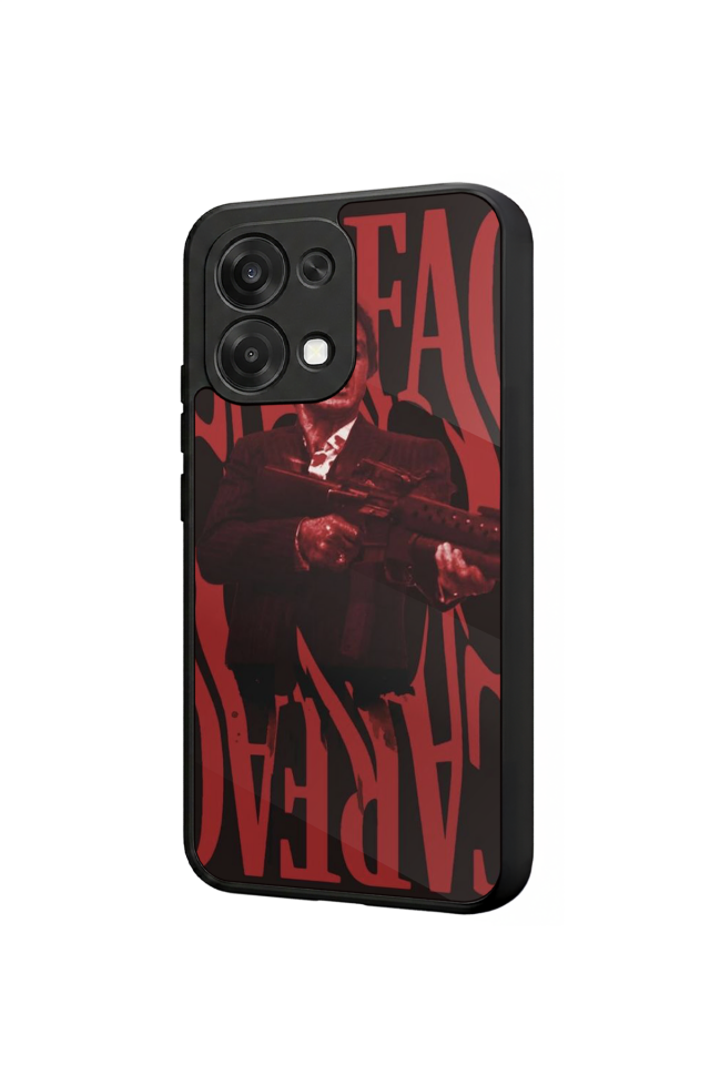 Oppo A6 Pro Uyumlu Scarface Tasarımlı Glossy Premium Kılıf