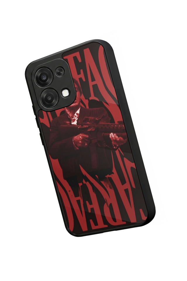 Oppo A6 Pro Uyumlu Scarface Tasarımlı Glossy Premium Kılıf