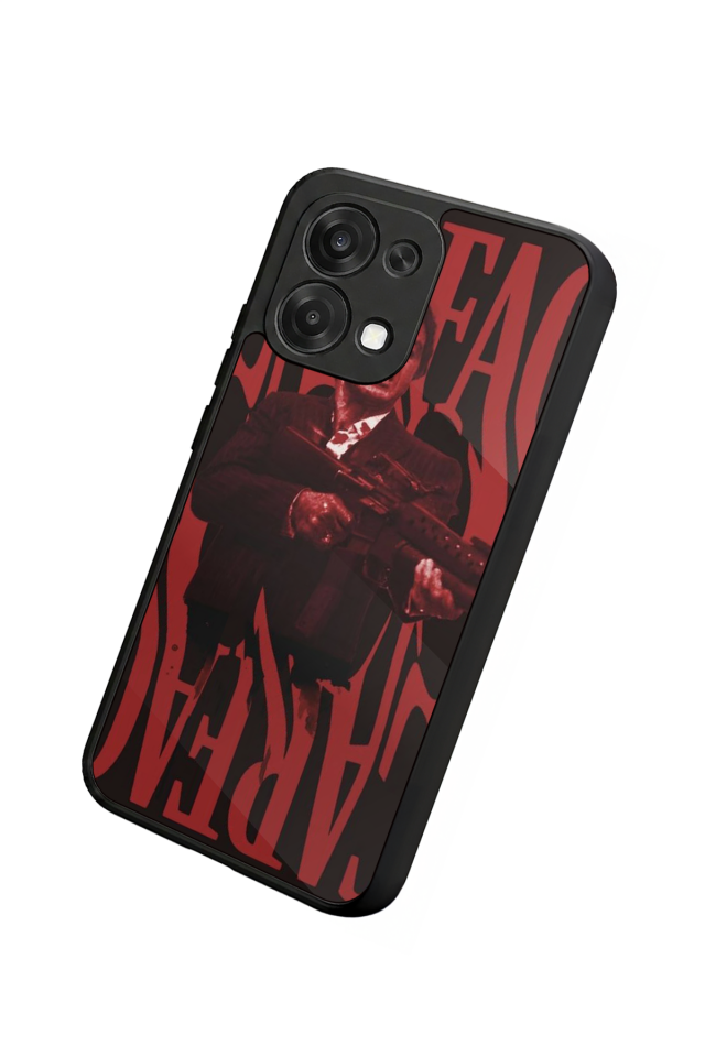 Oppo A6 Pro Uyumlu Scarface Tasarımlı Glossy Premium Kılıf