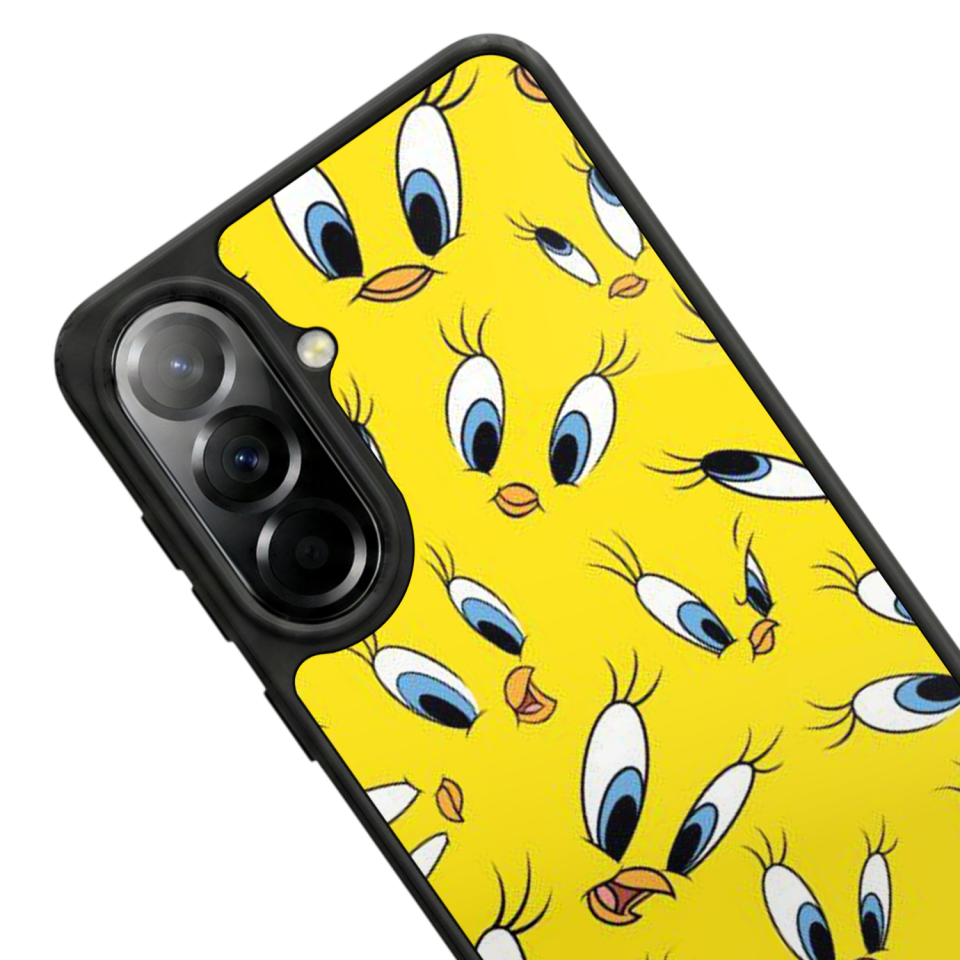 Samsung Galaxy A57 Uyumlu Tweety Tasarımlı Glossy Premium Kılıf