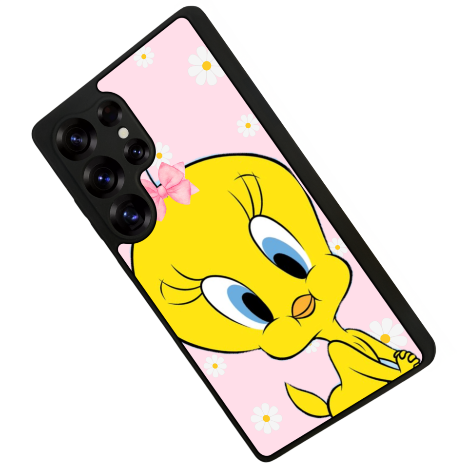 Samsung Galaxy S25 Ultra Uyumlu Tweety Tasarımlı Glossy Premium Kılıf