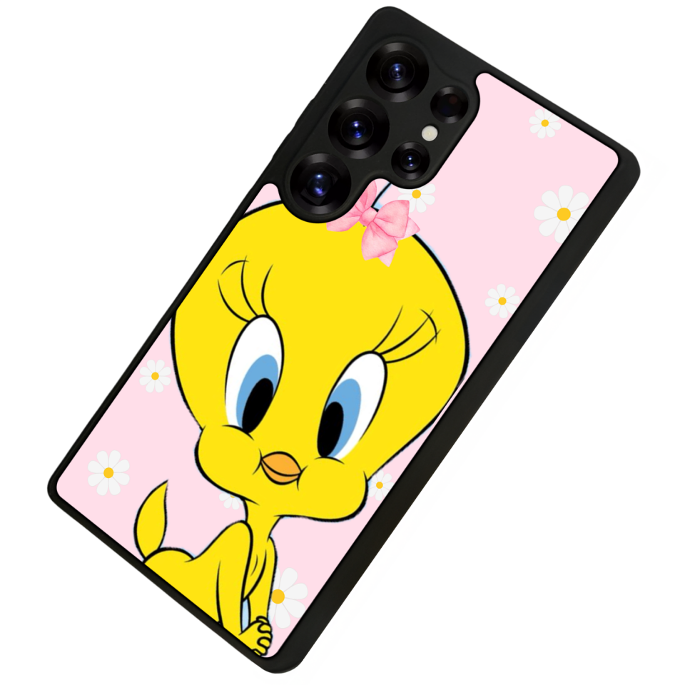 Samsung Galaxy S25 Ultra Uyumlu Tweety Tasarımlı Glossy Premium Kılıf