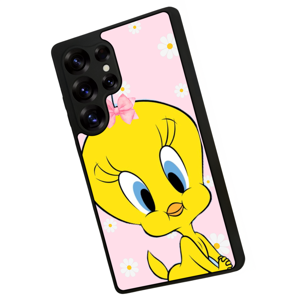 Samsung Galaxy S25 Ultra Uyumlu Tweety Tasarımlı Glossy Premium Kılıf