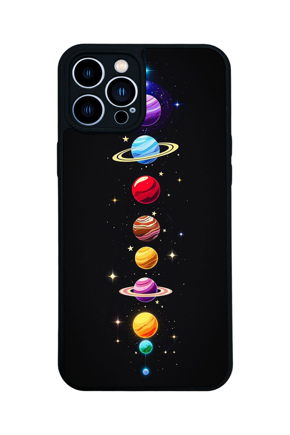 iPhone 13 Pro Max Uyumlu Uzay Tasarımlı Glossy Premium Kılıf