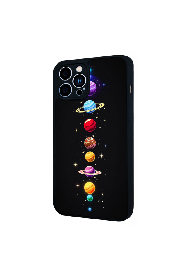 iPhone 13 Pro Max Uyumlu Uzay Tasarımlı Glossy Premium Kılıf