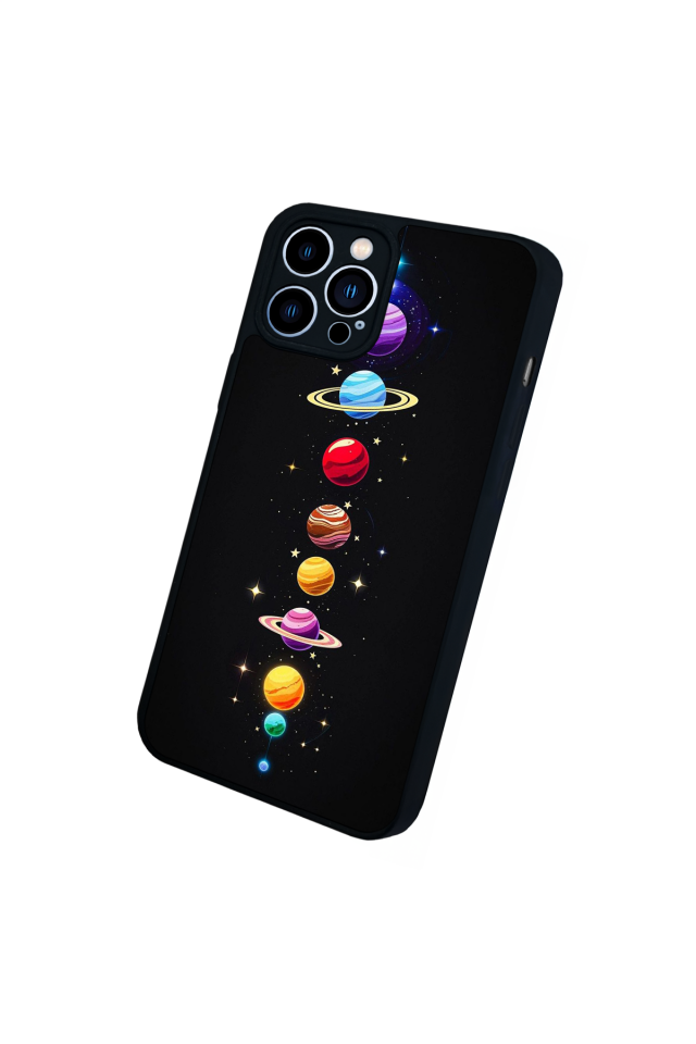iPhone 13 Pro Max Uyumlu Uzay Tasarımlı Glossy Premium Kılıf