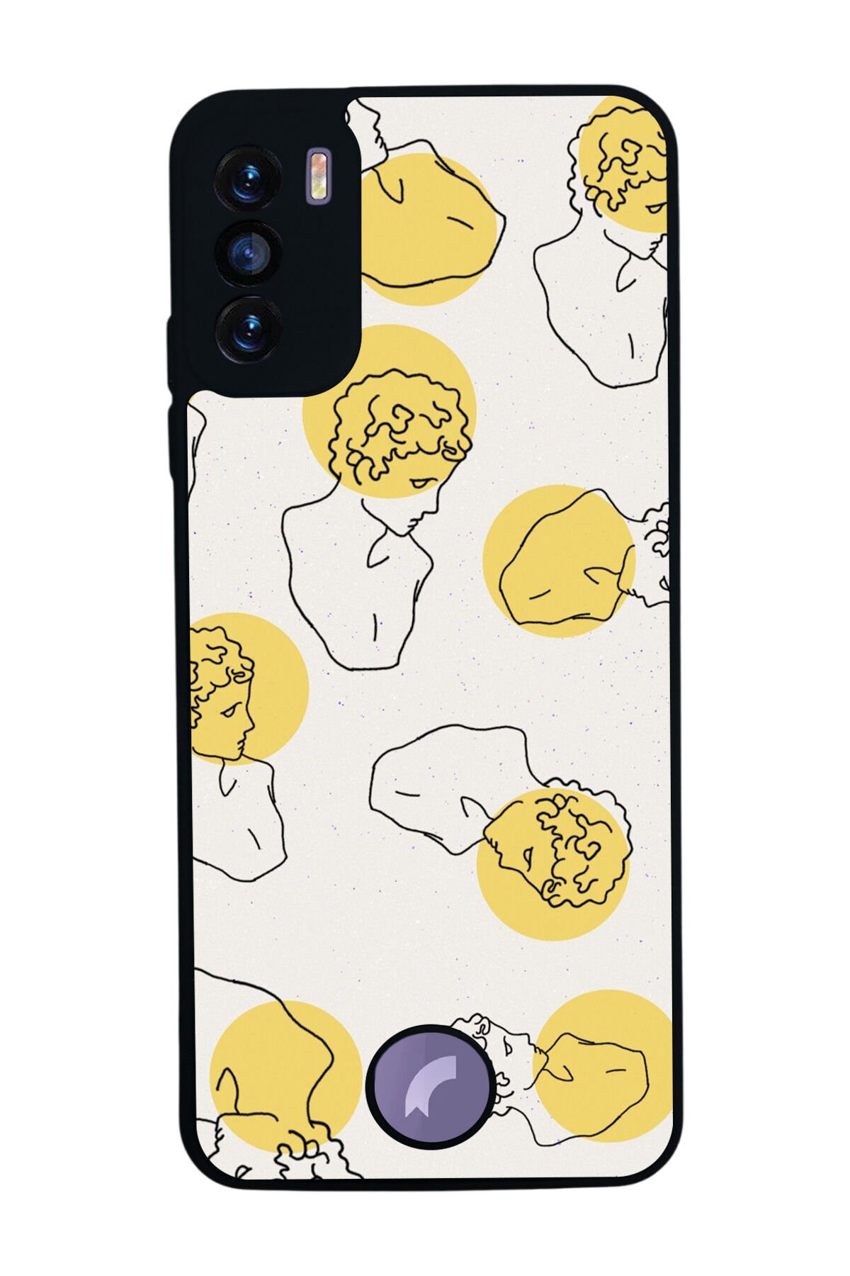 Reeder S19 Max Pro S Uyumlu Line Art Tasarımlı Glossy Premium Kılıf