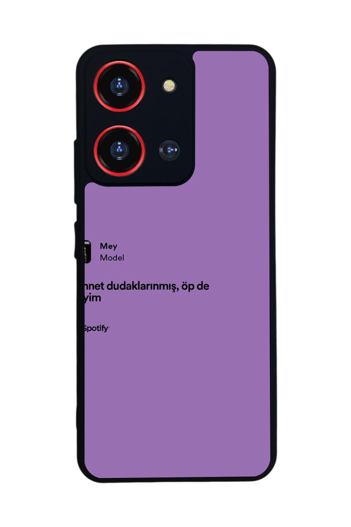 Reeder S19 Max Pro S ZOOM Uyumlu Sarki Sozleri Tasarımlı Glossy Premium Kılıf