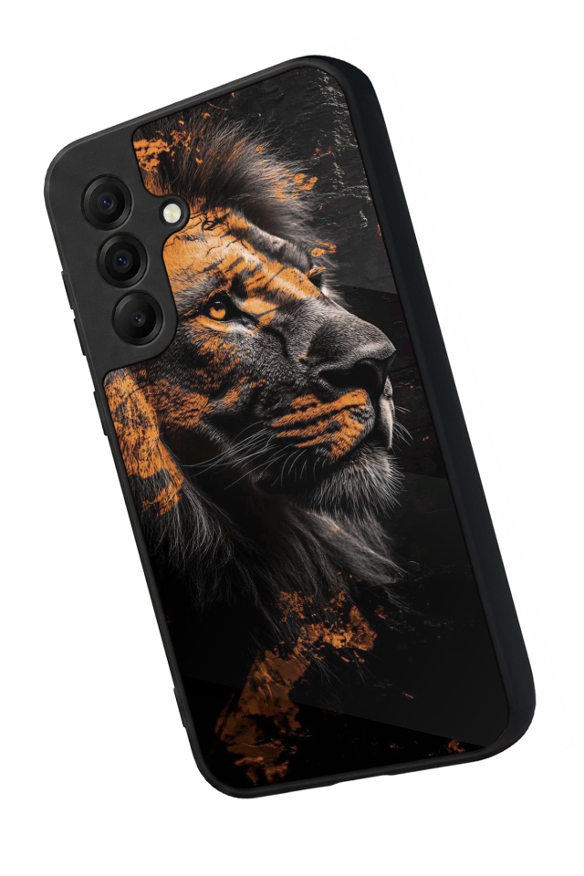 Samsung Galaxy A17 Uyumlu Aslan Tasarımlı Glossy Premium Kılıf