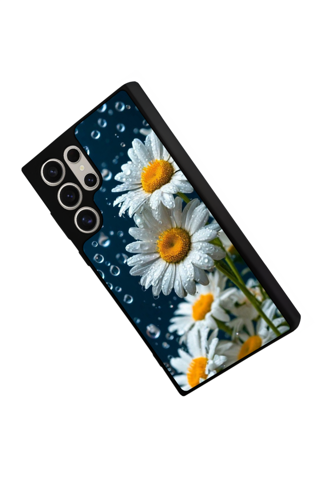 Samsung Galaxy S22 Ultra Uyumlu Cicek Tasarımlı Glossy Premium Kılıf