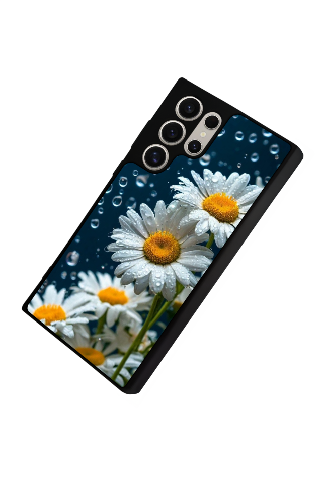 Samsung Galaxy S22 Ultra Uyumlu Cicek Tasarımlı Glossy Premium Kılıf