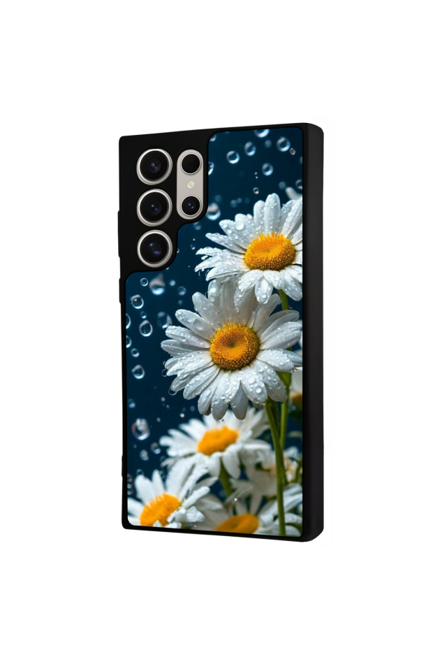 Samsung Galaxy S22 Ultra Uyumlu Cicek Tasarımlı Glossy Premium Kılıf