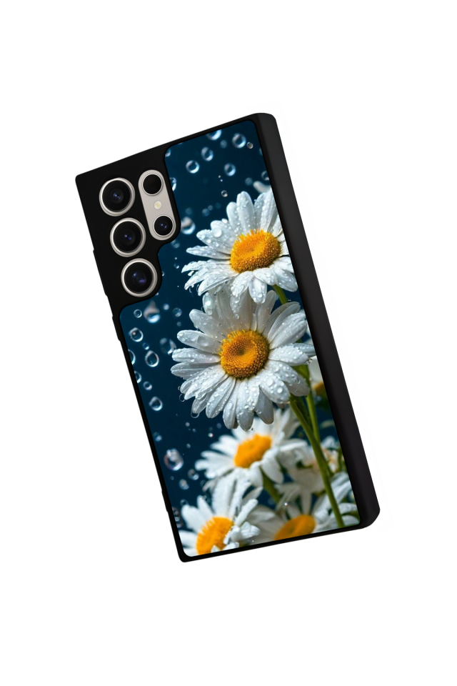 Samsung Galaxy S22 Ultra Uyumlu Cicek Tasarımlı Glossy Premium Kılıf