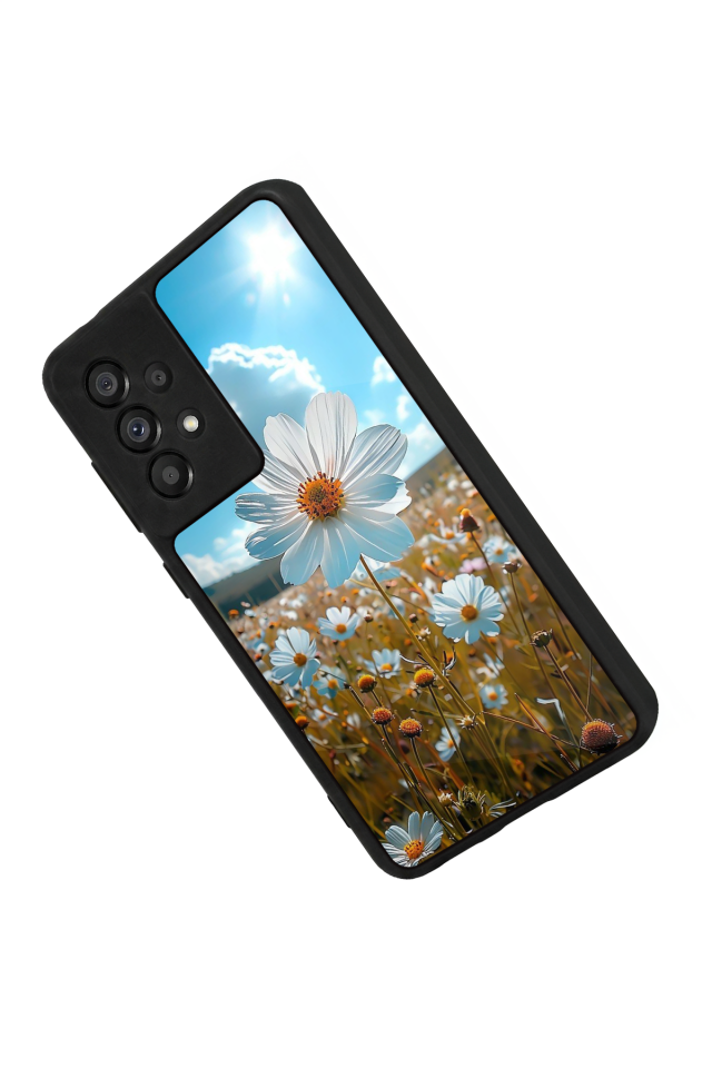 Samsung Galaxy A73 Uyumlu Cicek Tasarımlı Glossy Premium Kılıf