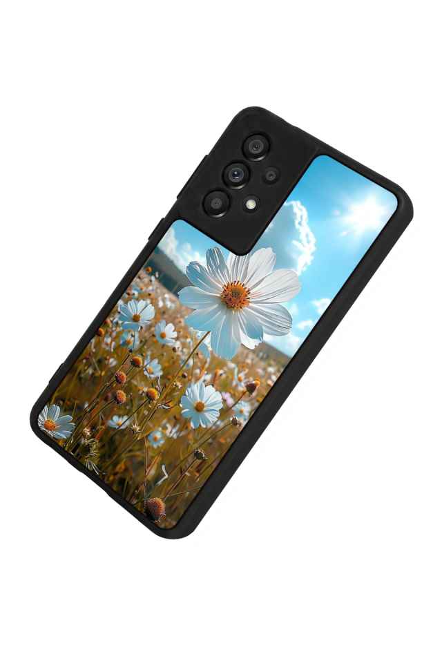 Samsung Galaxy A73 Uyumlu Cicek Tasarımlı Glossy Premium Kılıf