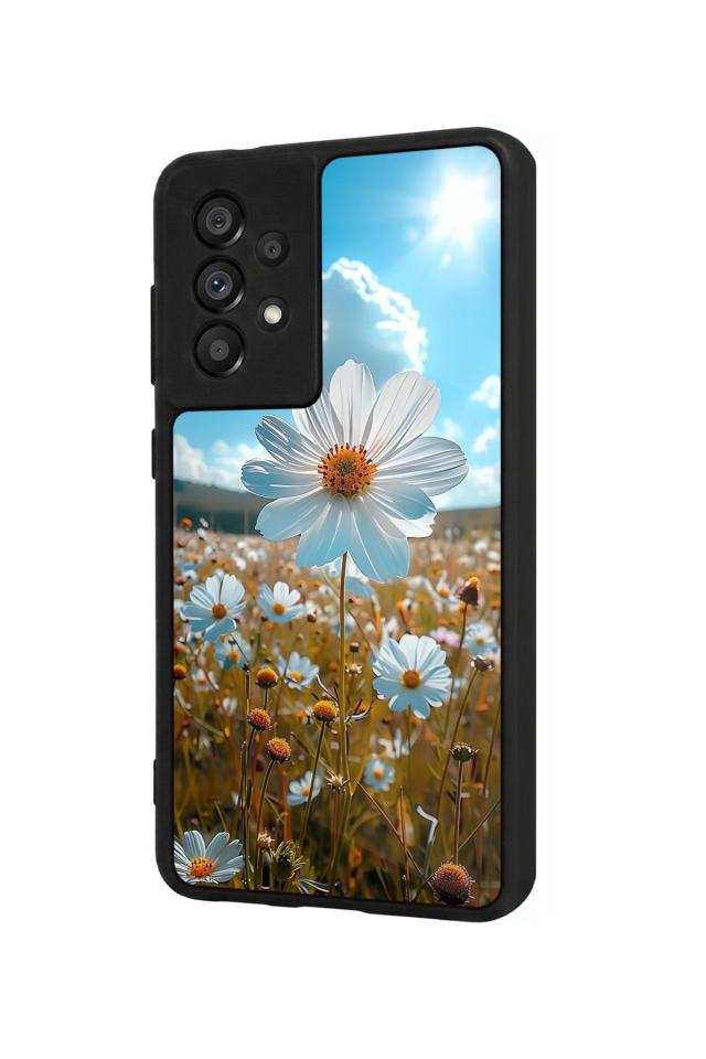 Samsung Galaxy A73 Uyumlu Cicek Tasarımlı Glossy Premium Kılıf