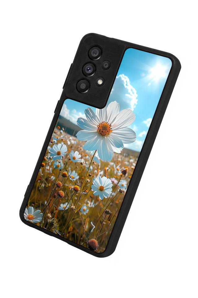 Samsung Galaxy A73 Uyumlu Cicek Tasarımlı Glossy Premium Kılıf