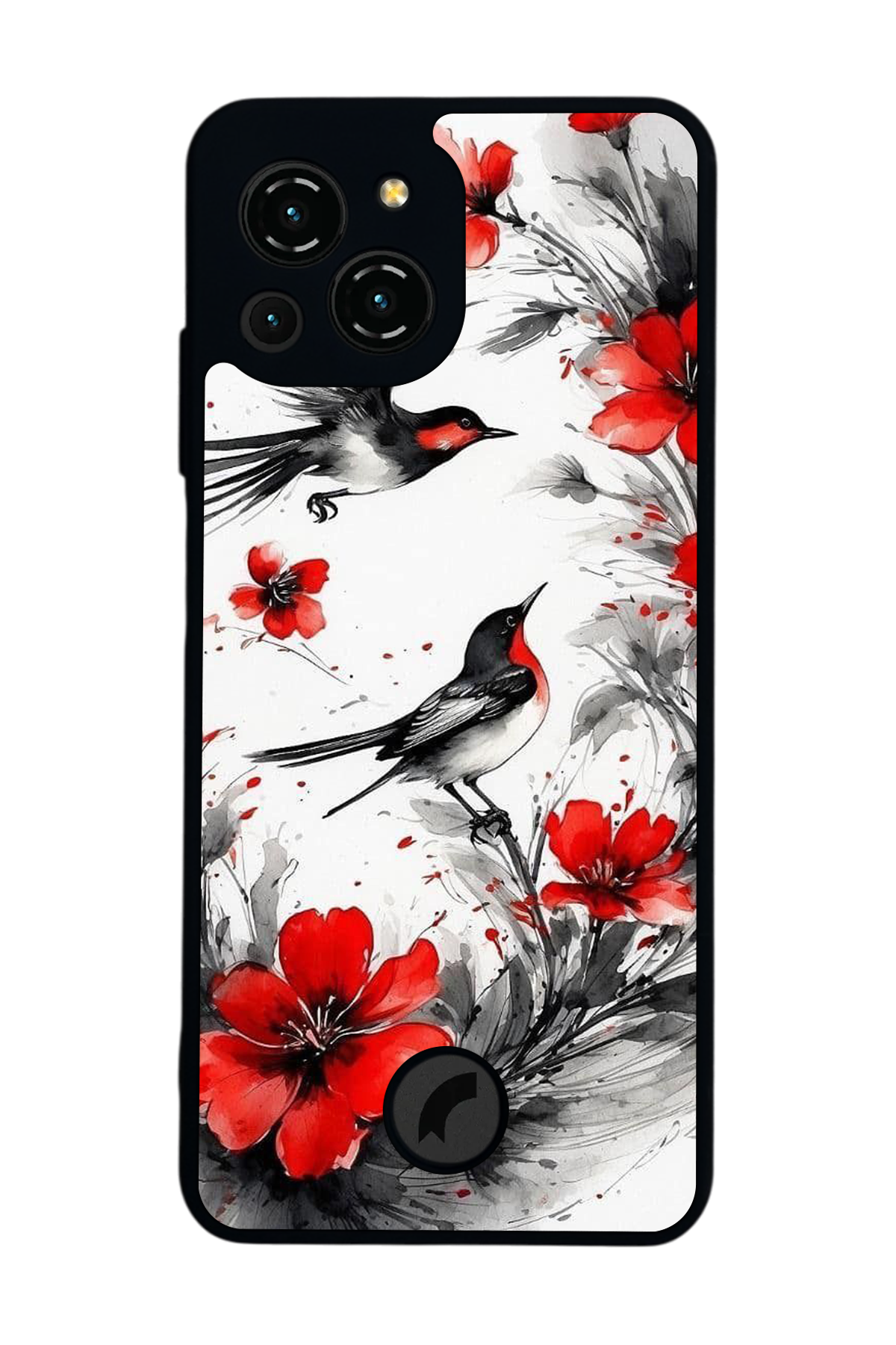 Reeder S23 Pro Max Uyumlu Floral Tasarımlı Glossy Premium Kılıf