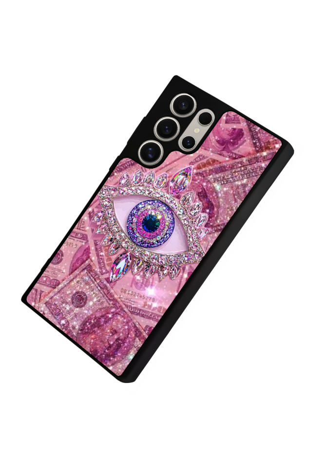 Samsung Galaxy S23 Ultra Uyumlu Göz Tasarımlı Glossy Premium Kılıf