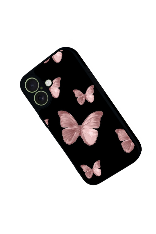iPhone 17 Uyumlu Kelebek Tasarımlı Glossy Premium Kılıf