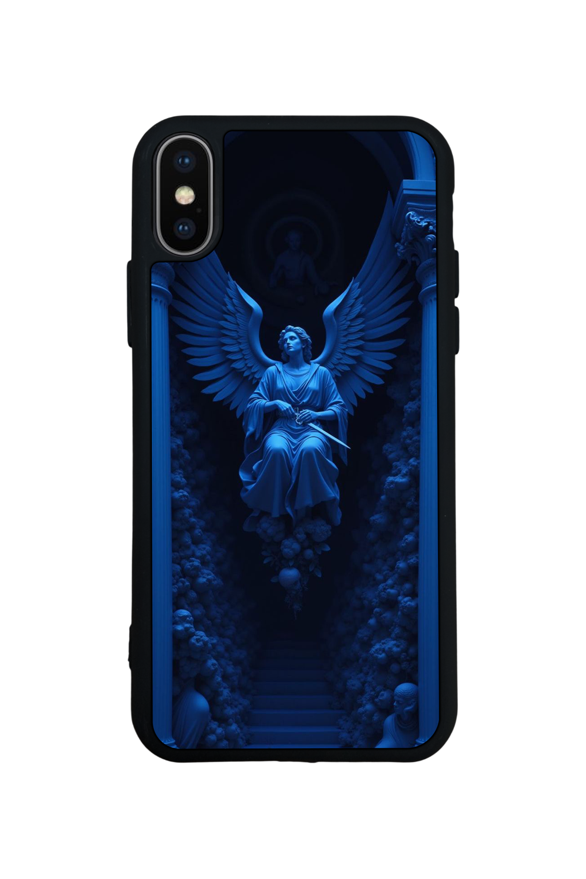 iPhone X/ XS Uyumlu Melek Tasarımlı Glossy Premium Kılıf