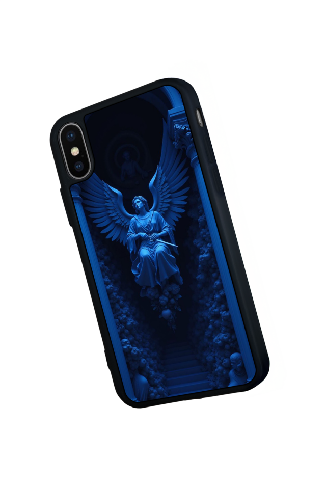 iPhone X/ XS Uyumlu Melek Tasarımlı Glossy Premium Kılıf