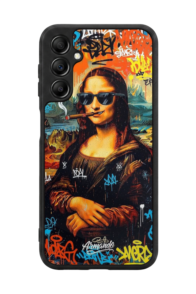 Samsung Galaxy A14 Uyumlu Monalisa Tasarımlı Glossy Premium Kılıf
