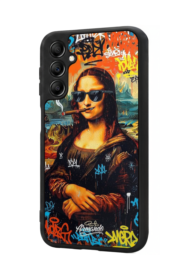 Samsung Galaxy A14 Uyumlu Monalisa Tasarımlı Glossy Premium Kılıf